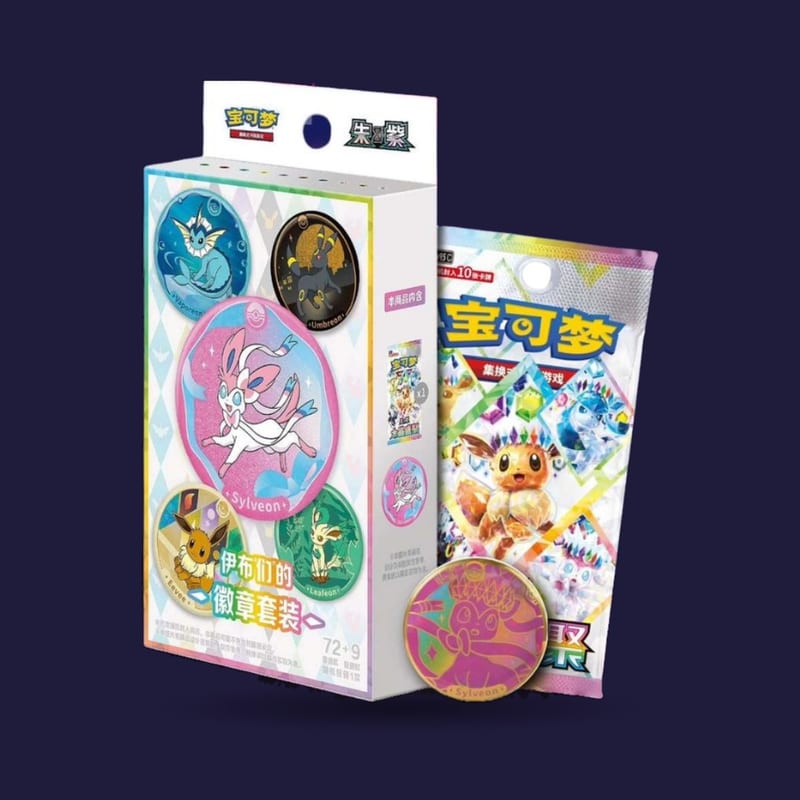 Coffret Pokémon Eeveelution Badge set - Évolution prismatique CSV9.5C
