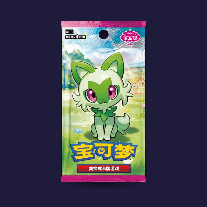Booster Pokémon chinois Gem Pack Vol. 1 Capitaine Pikachu (CBB1C) à l'unité — scellé, non trié